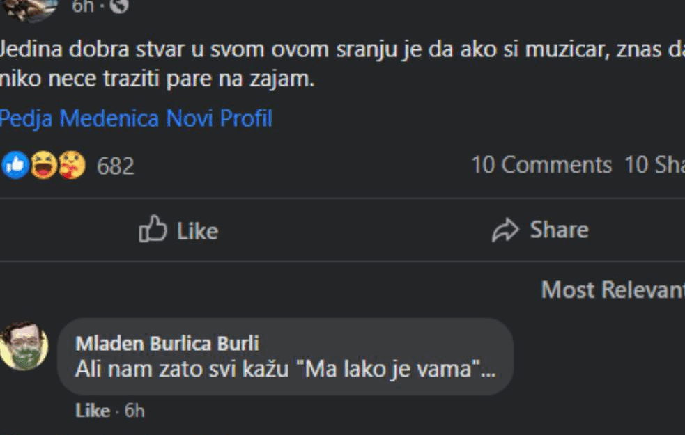 Izvor: Instagram/Pedja Medenica