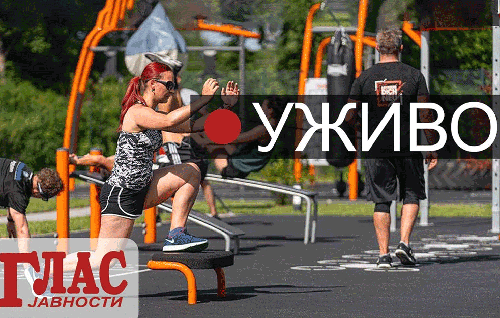 PROTEST ISPRED NARODNE SKUPŠTINE: AN<span style='color:red;'><b>TIKOVI</b></span>D TRENING NA OTVORENOM (VIDEO)
