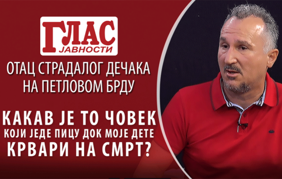 POTRESNO! OTAC STRADALOG DEČAKA NA PETLOVOM BRDU: Kakav je to čovek koji jede picu dok moje dete krvari na smrt? (VIDEO)
