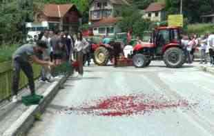 POČELI PROTESTI MALINARA: U Brusu blokirali <span style='color:red;'><b>magistralni put</b></span>, u Arilju dali rok od 48 sati da reše problem cene!
