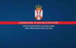 Kancelarija za KiM: Skidanje srpske zastave sa sa crkve u Lipljanu, nastavak progona svega srpskog