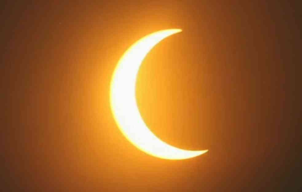 Evo kako je izgledalo prstenasto pomračenje Sunca (VIDEO)