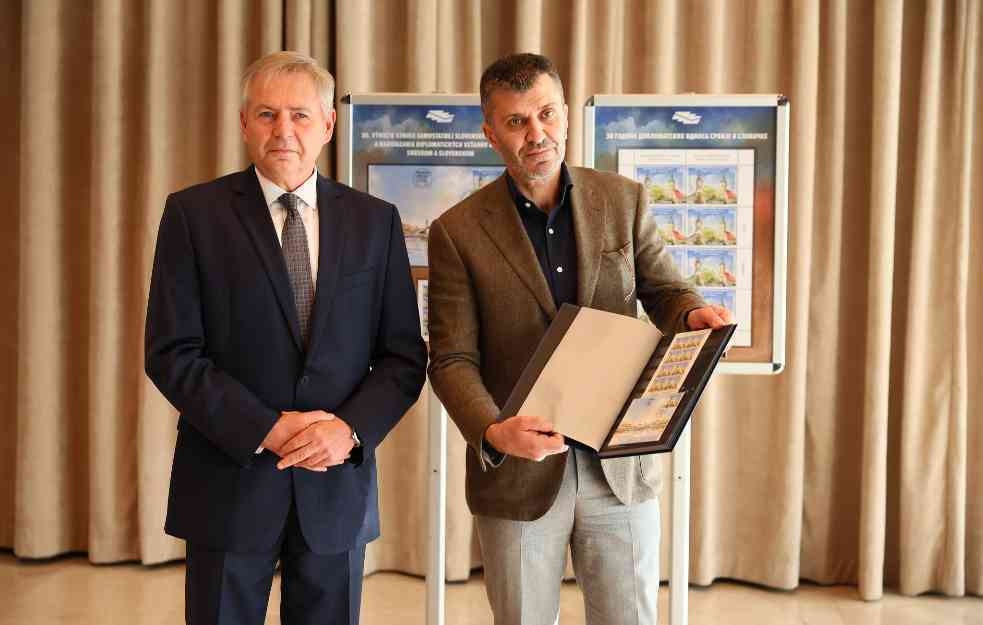 Predstavljena prigodna poštanska marka povodom 30 godina diplomatskih odnosa Srbije i Slovačke