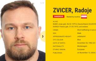 <span style='color:red;'><b>Zvicer</b></span> na listi 50 najtraženijih begunaca Evrope