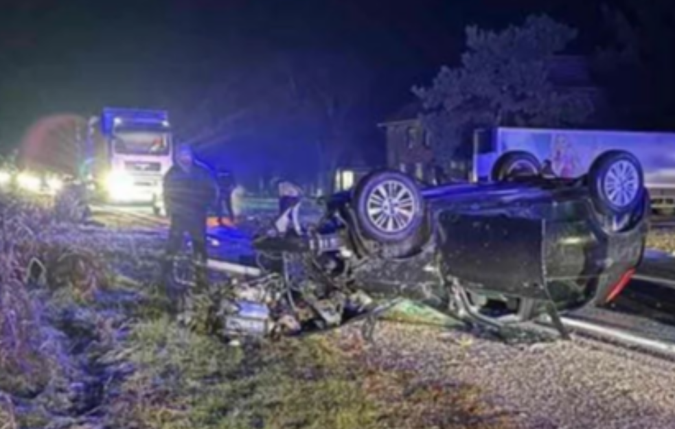 Teška saobraćajka u Pančevu: Automobil potpuno uništen (FOTO)