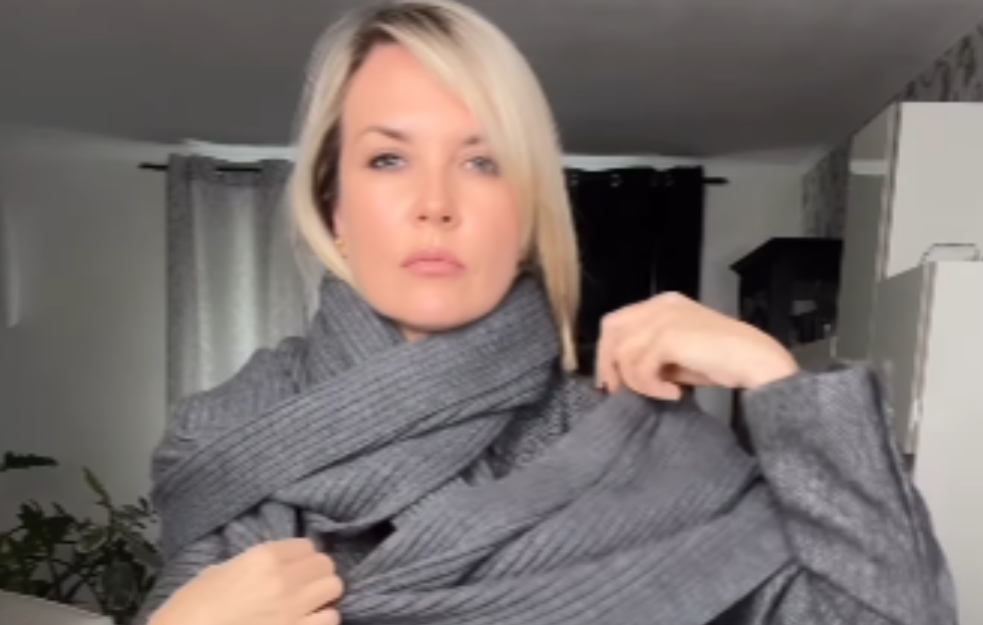 Ruska stilistkinja otkrila kako da nosite širok šal (VIDEO)