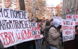 Studenti ironično zahvalili Kurtiju na podršci: Zajedno za suverenitet Srbije