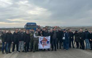 Koalicija Nada blokirala EKSPO gradilište, stigla ŽANDARMERIJA!