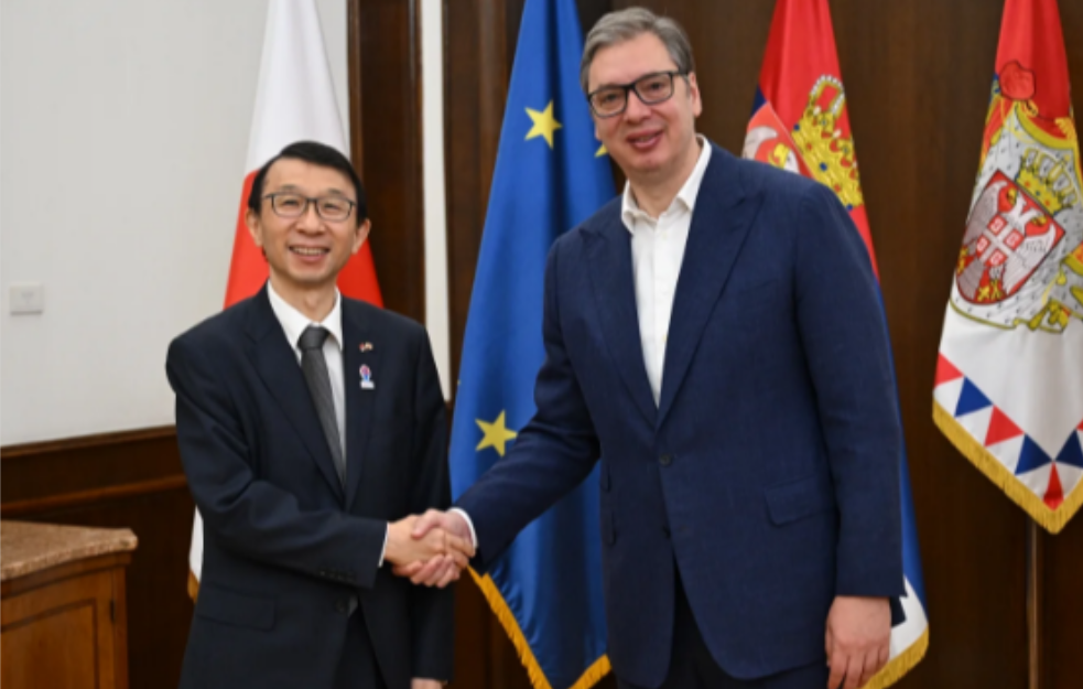 Predsednik Vučić sa ambasadorom Japana Akirom Imamurom