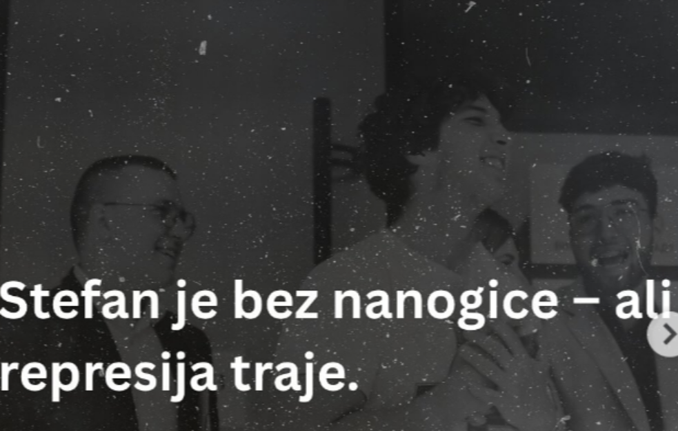 Studentu Stefanu Tomiću ukinut kućni pritvor