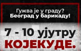  „Gužva je u gradu, Beograd u barikadu“: Studenti pozivaju Beograđane da sutra ujutru ponovo blokiraju glavni grad