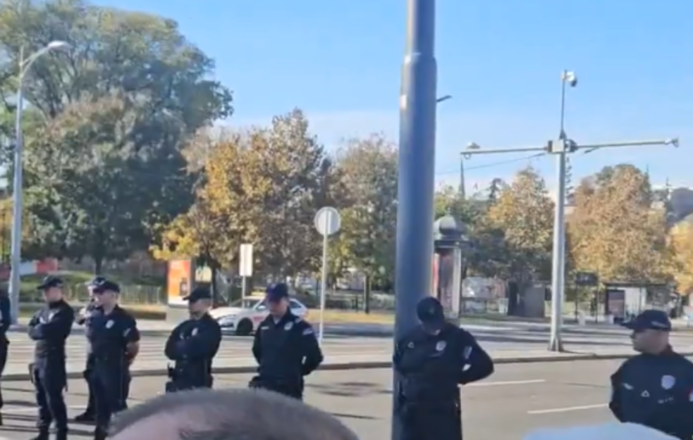 Ćacilend OGRAĐEN: Policija nije dozvolila Dijani Hrki da prođe do Skupštine (VIDEO)