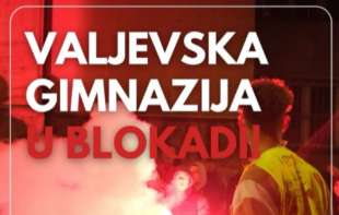 Učenici Valjevske gimnazije stupili u blokadu i pozvali građane da se okupe ispred glavnog ulaza